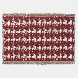 Christmas Blanket Holiday Reindeer Throw Blankets