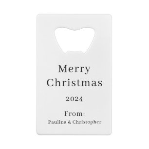 Christmas Blend Holiday Design  Credit Card Bottle Opener