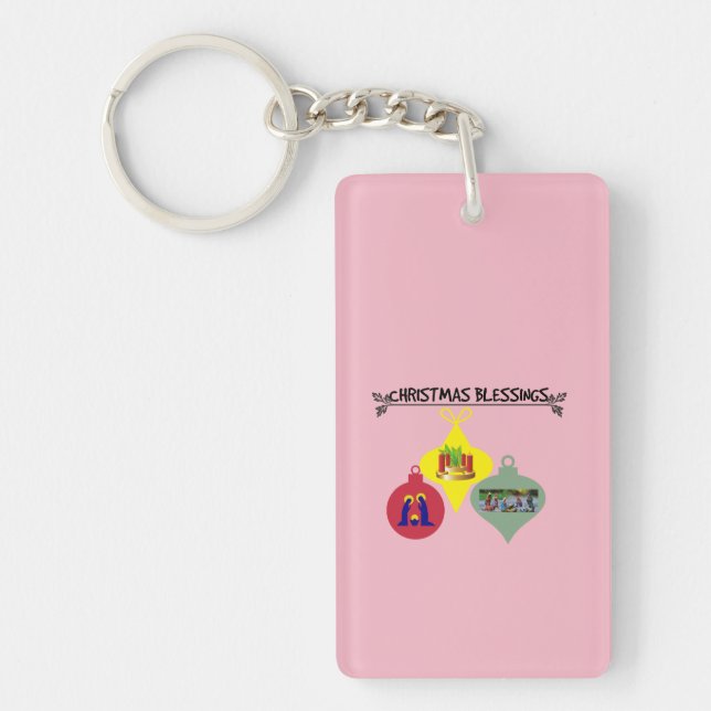 Christmas Blessing  Keychain (Front)