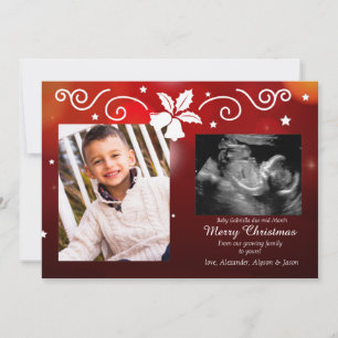Christmas Blessing Photo Pregnancy Announcement