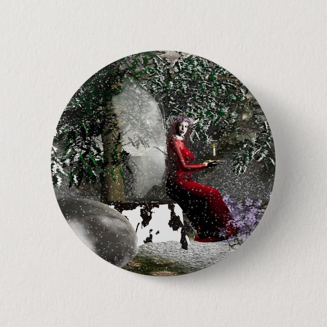 Christmas-Blessings 2 Inch Round Button (Front)