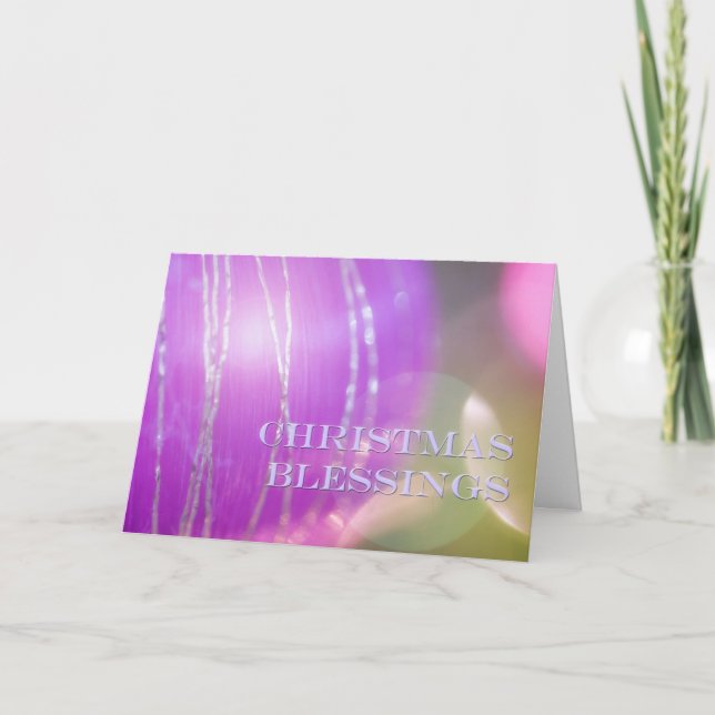Christmas blessings Christmas greetings Holiday Card (Front)