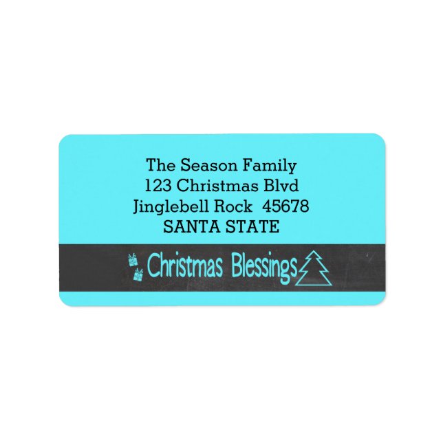 Christmas Blessings Label (Front)