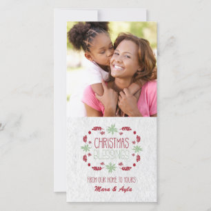Christmas Blessings Photo Card