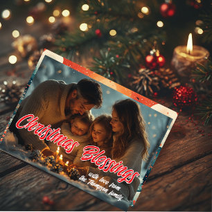 Christmas Blessings Snow Day script four photo