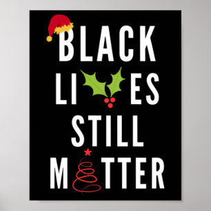 Christmas Blm Graphic Tee Poster