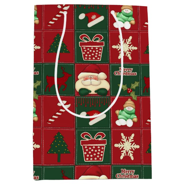 Christmas Blocks-GIFT BAG m (Front)