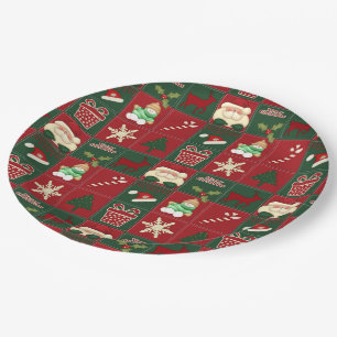 Christmas Blocks-PAPER PLATES
