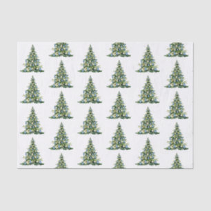 Christmas Blue Ginger Jars Tissue Paper