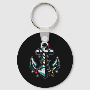 Christmas Boat Anchor Xmas Sailor Cruise Men Boys Keychain