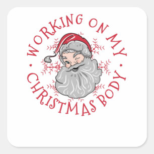 Christmas Body Square Sticker