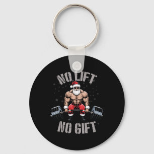 Christmas Bodybuilding Bodybuilder - Santa Weightl Keychain