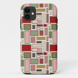 Christmas Boho Rectangles  iPhone 11 Case