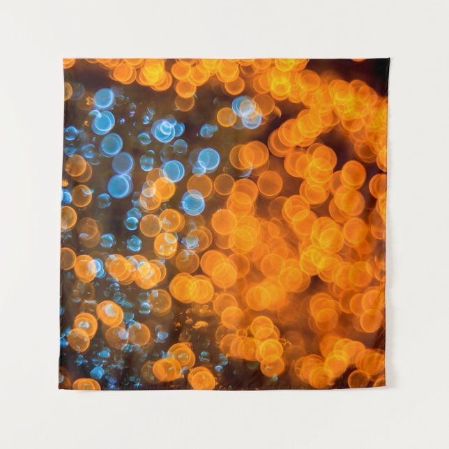 Christmas bokeh lights tapestry (Front)