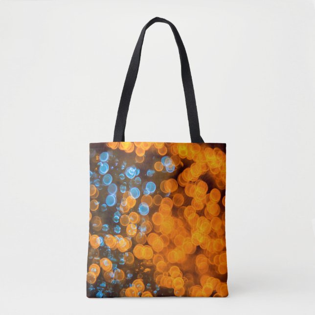 Christmas bokeh lights tote bag (Front)