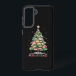 Christmas Book Lover Tree Librarian Merry Bookmas  Samsung Galaxy Case<br><div class="desc">Christmas Book Lover Tree Librarian Merry Bookmas</div>