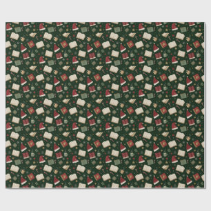 Christmas Book Lovers Traditional Wrapping Paper