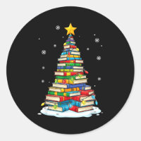 Christmas Book Tree Funny Librarians Books Lover