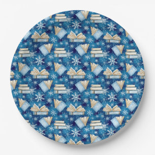Christmas Books Paper Plate