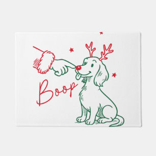 Christmas Boop Dachshund Dog Doormat