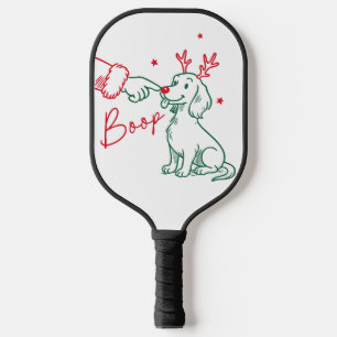 Christmas Boop Dachshund Dog Pickleball Paddle