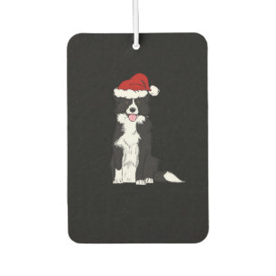 Christmas Border Collie Classic T-Shirt Air Freshener