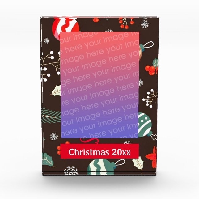  Christmas Border Photo Frame (Front)