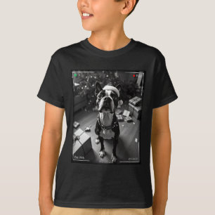 Christmas Boston Terrier Caught On Camera T-Shirt