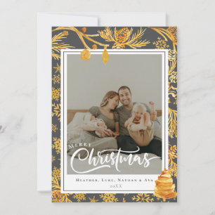 Christmas Botanical  Photo Holiday Cards