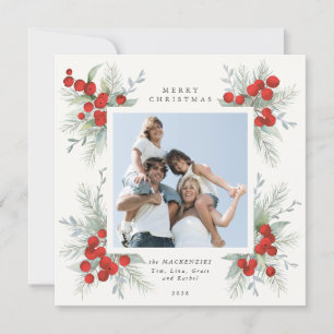 Christmas Botanicals Red Berries Holiday Photo