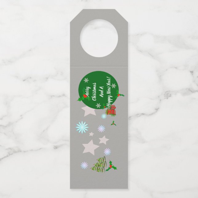Christmas Bottle Hanger Tag (Front)