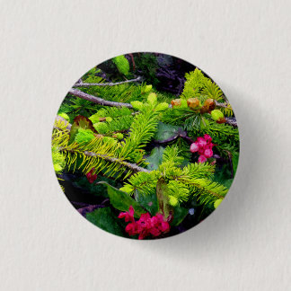 Christmas Bough 1 Inch Round Button
