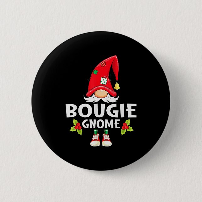 Christmas Bougie Gnome X-mas Family Matching  2 Inch Round Button (Front)
