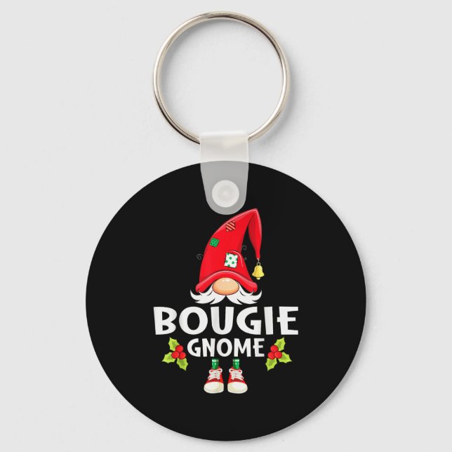 Christmas Bougie Gnome X-mas Family Matching  Keychain (Front)