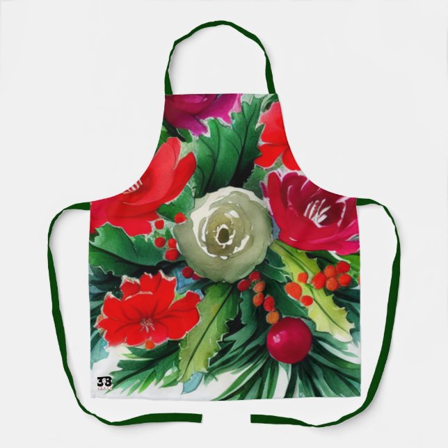 Christmas Bouquet Apron (Front)