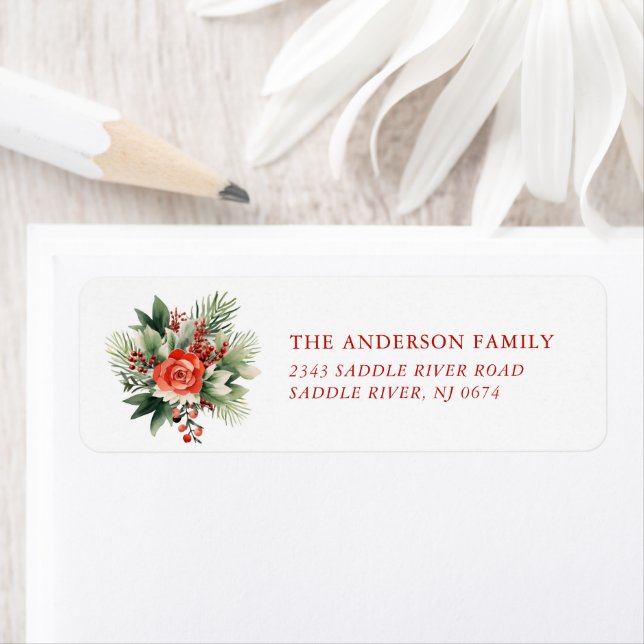 Christmas Bouquet Return Address (Insitu)