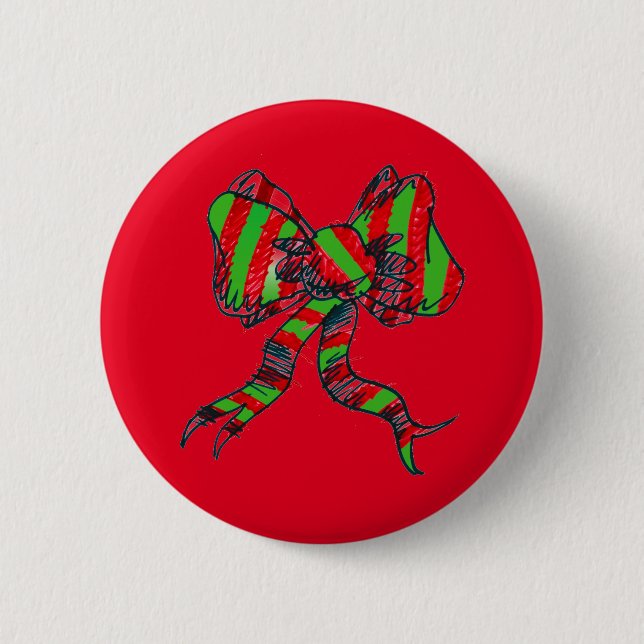 Christmas Bow Pin (Front)