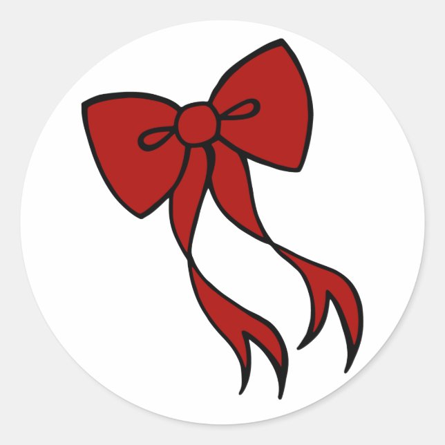 Christmas Bow Stickers (Front)