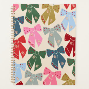 Christmas Bows Coquette Planner