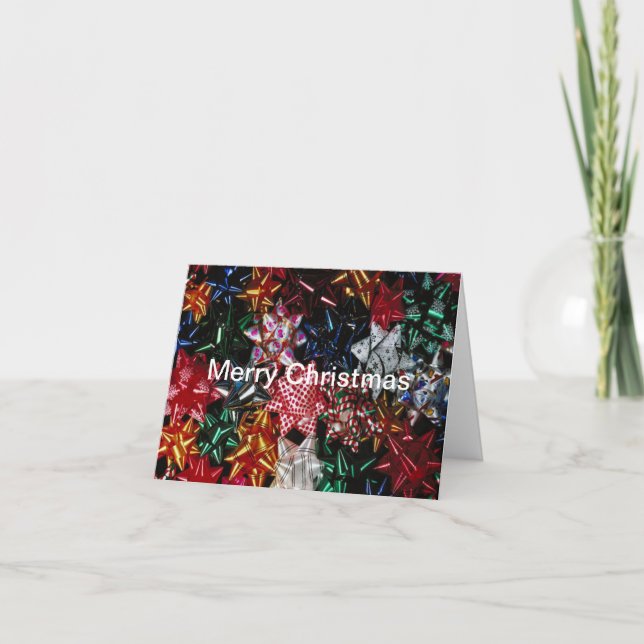 Christmas Bows - Note Card (Front)