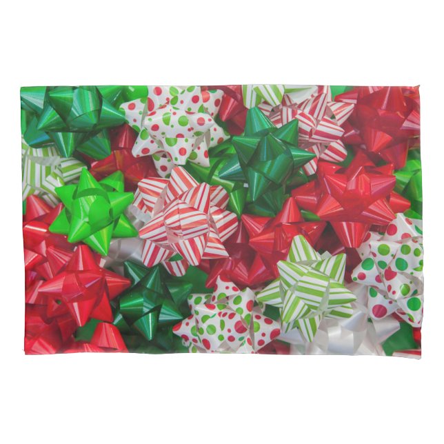 Christmas Bows Pillowcase (Front)