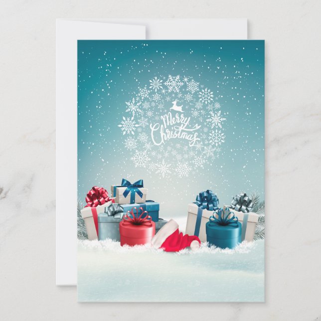 Christmas Box  Invitation (Front)