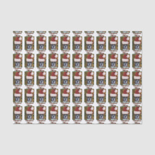Christmas Boxer dog Tissue Paper