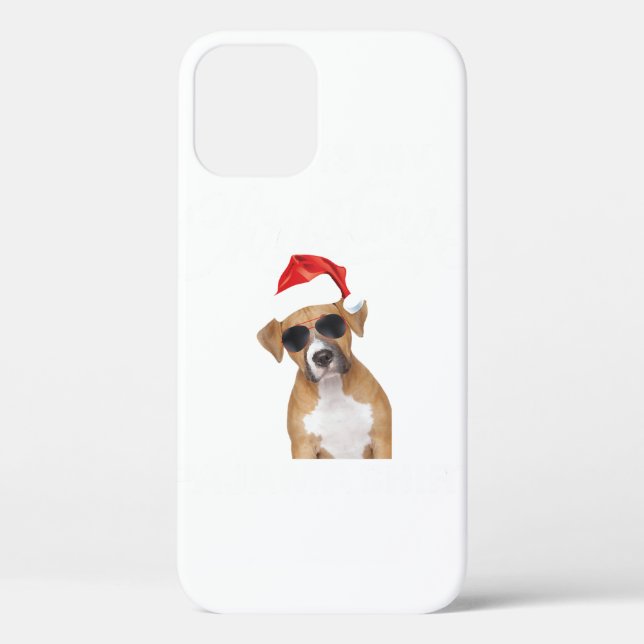 Christmas Boxer Dog Xmas Animals Lover Pet Owner Case-Mate iPhone Case (Back)