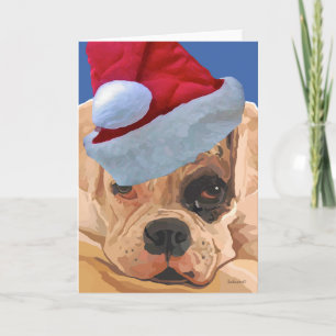 Christmas Boxer Greeeting Card