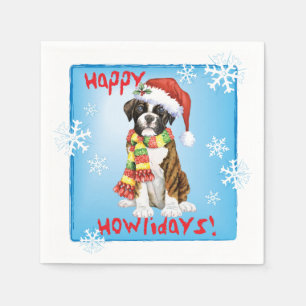 Christmas Boxer Napkins