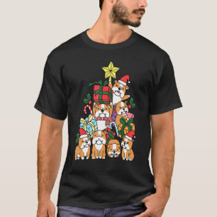 Christmas Boxer Tree Dogs Pitbull Christmas Idea T-Shirt
