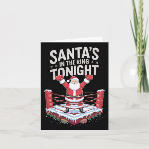 Christmas Boxing Santa's In The Ring Tonight  Card