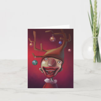 Christmas boy holiday card