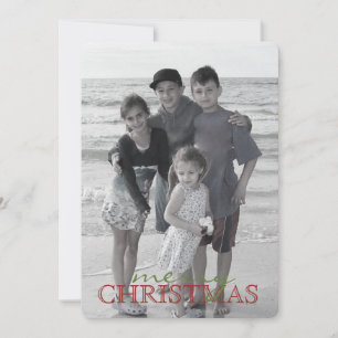 Christmas Branch Double Sided Holiday Photo Card